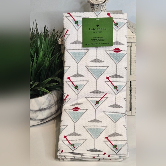 kate spade Other - Kate Spade Martini Cocktail Towels